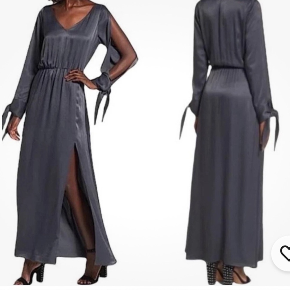 Women’s Leith Split-Sleeve Maxi Dress‎ Charcoal Gray - Size L